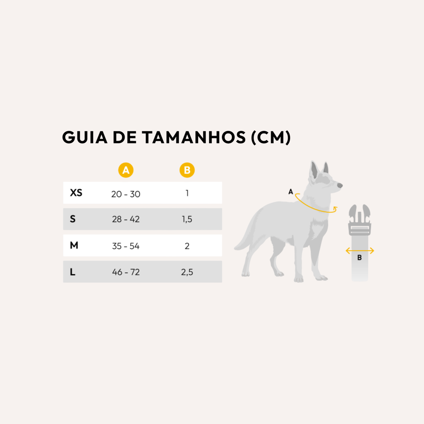 Coleira Preta para Cão